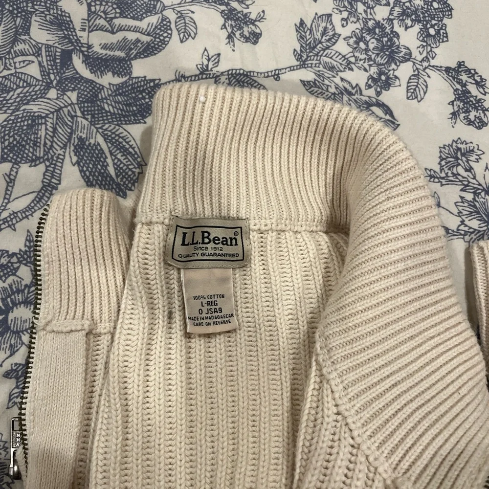 L.L. Bean Men’s Zip-up Sweater - Picture 2 of 4